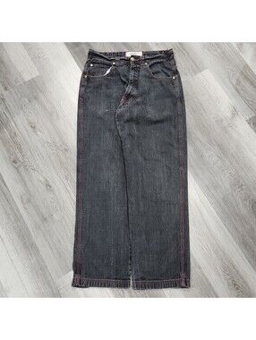 Vintage Y2K Jeans Skater Punk Baggy Loose Wide Faded Goth Southpole Style 34x32